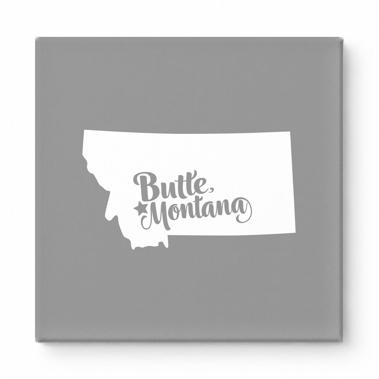Home Sweet Butte — Montana State Silhouette