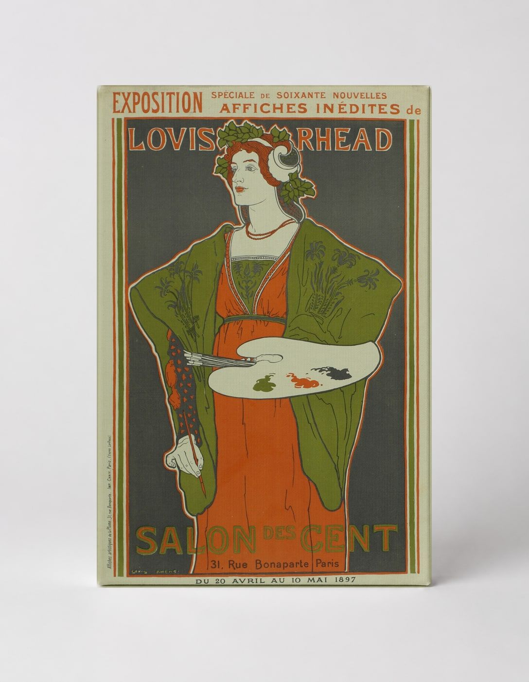 Louis Rhead Salon des Cent 1897 - Art Nouveau Vintage Poster Wall Art