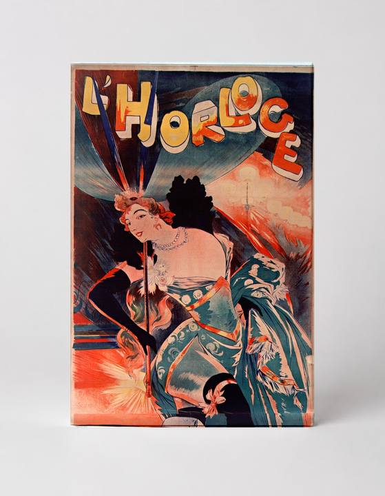 L'Horloge 1890s Belle Époque French Theatre Vintage Poster Wall Art