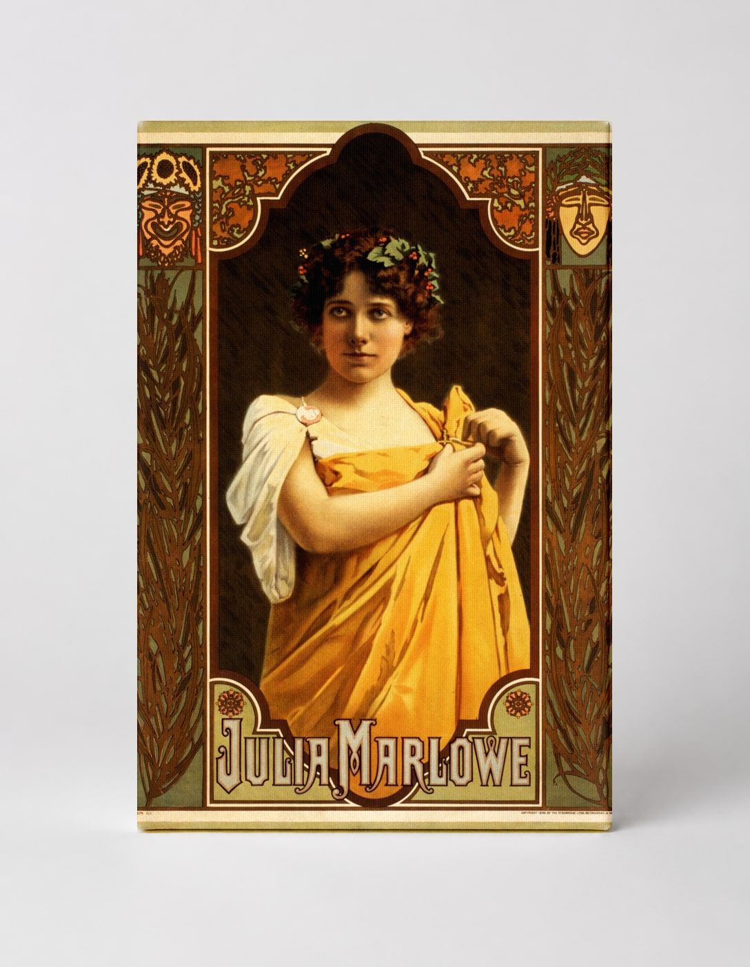 Julia Marlowe 1900s Theatre - Art Nouveau Vintage Poster Wall Art