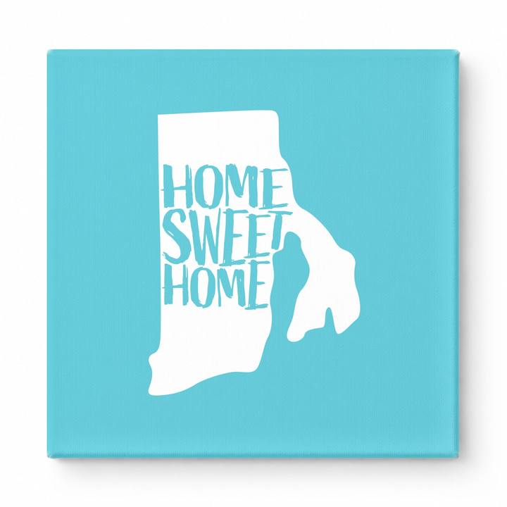 HOME SWEET HOME — Rhode Island State Silhouette