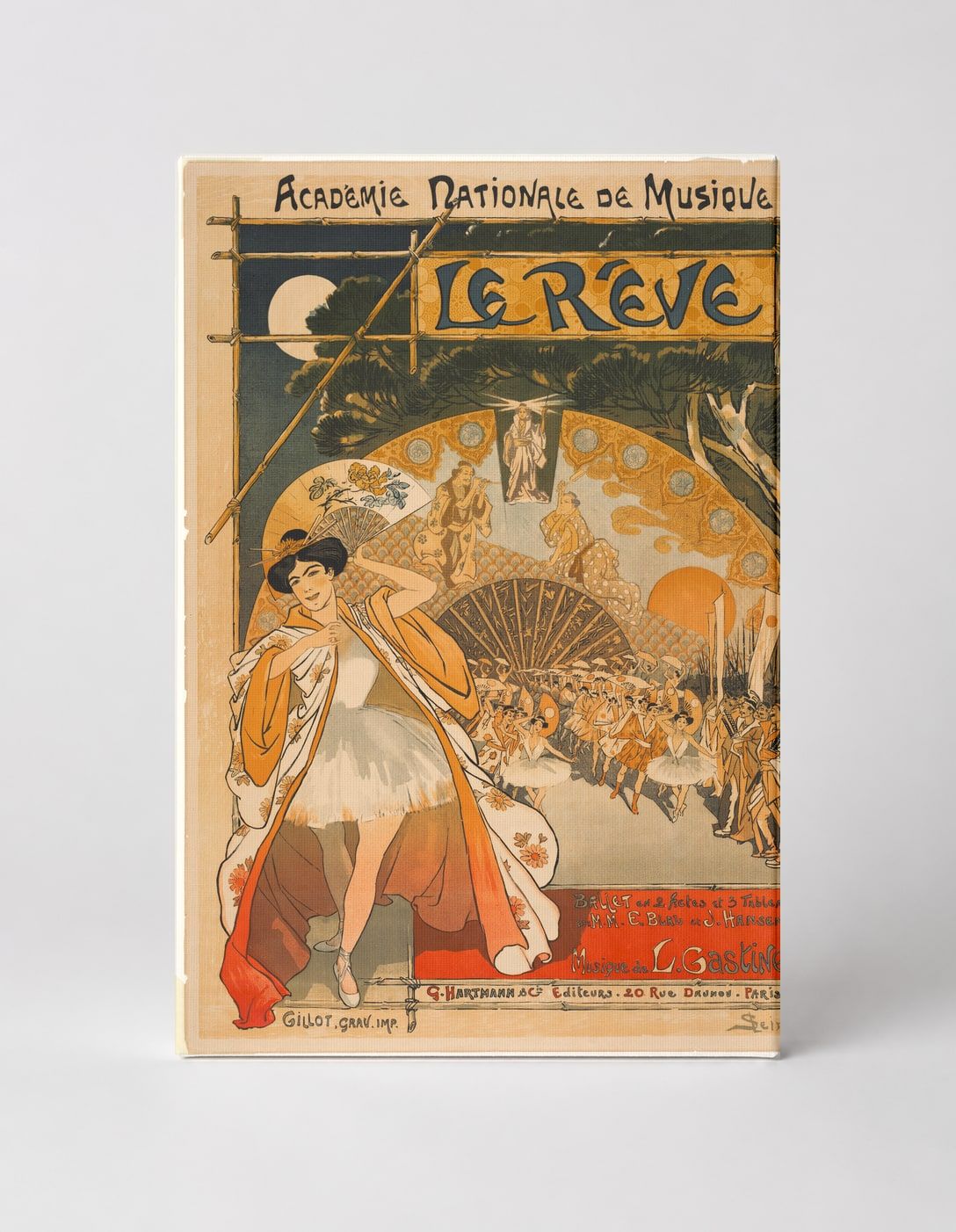 Le Reve 1890s Academie Nationale de Musique - Art Nouveau Vintage Poster Wall Art
