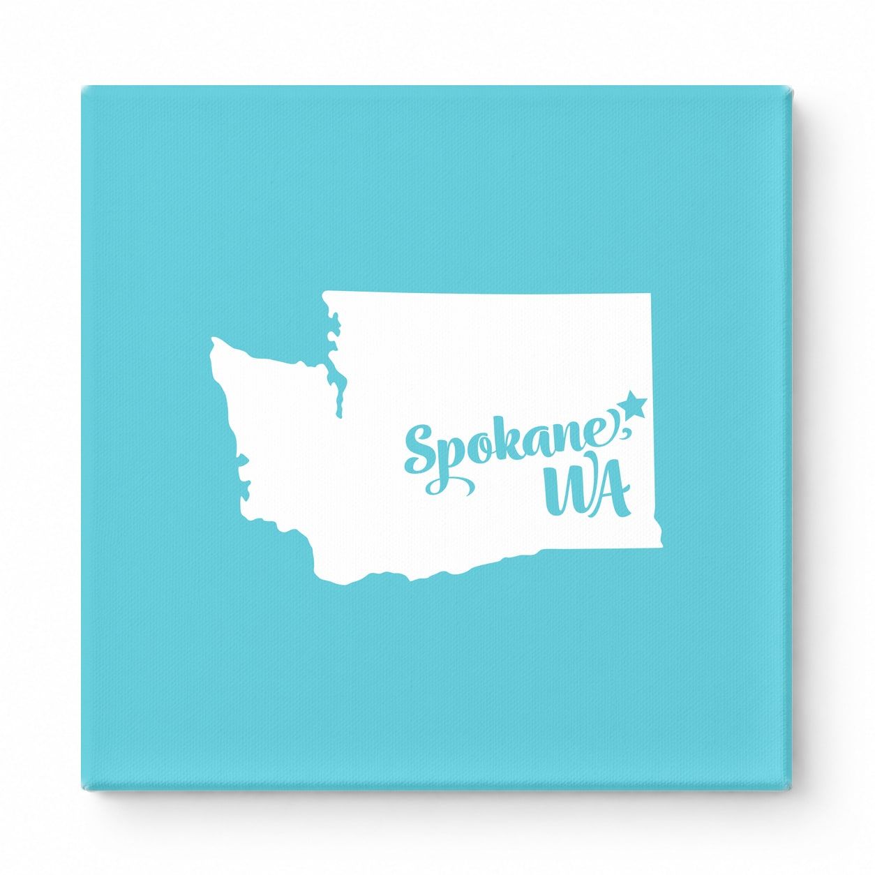 Home Sweet Spokane — Washington State Silhouette