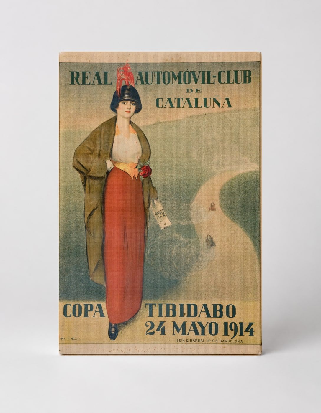 Copa Tibidabo 1914 Real Automovil Club de Cataluña - Vintage Poster Wall Art