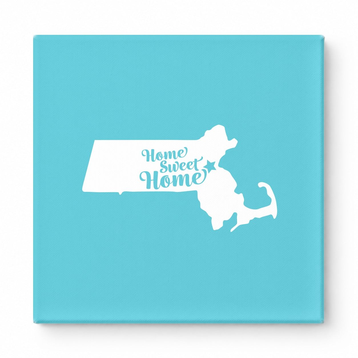 Home Sweet Home — Massachusetts State Silhouette