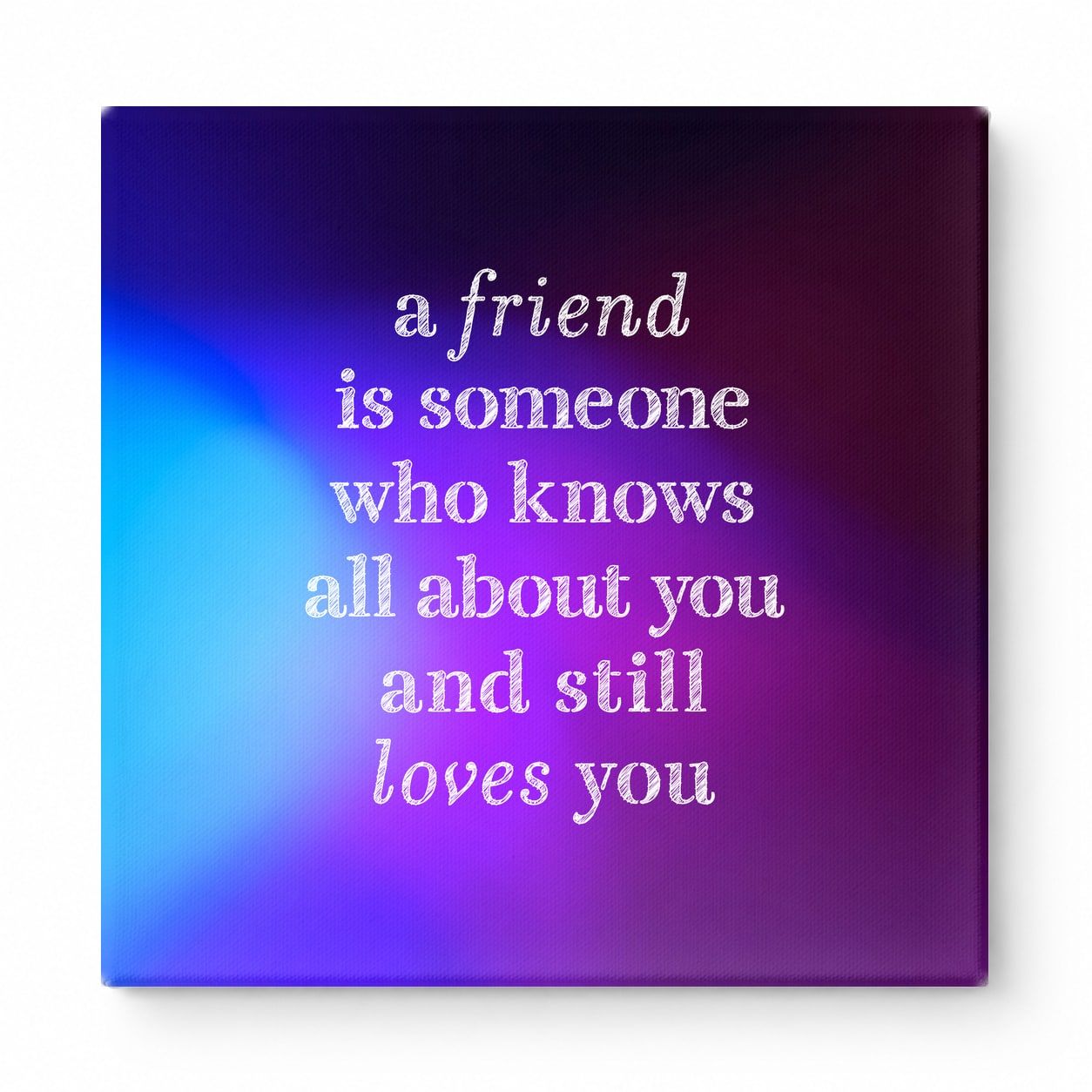 A Friend Is Someone Who Knows All About You and Still Loves You — Geometric Low-Poly