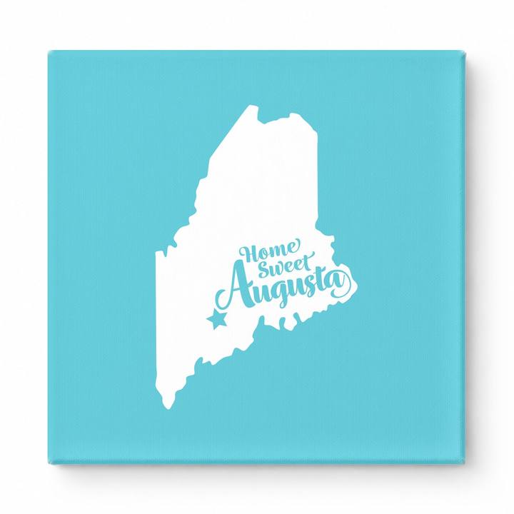 Home Sweet Augusta — Maine State Silhouette