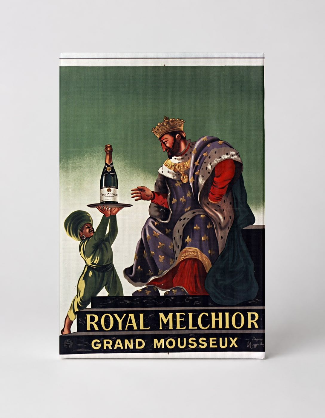 Royal Melchior Grand Mousseux - Vintage French Champagne Advertising Poster