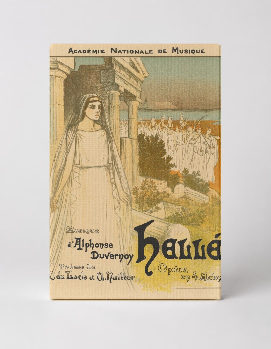 Hellé Opéra 1896 - Art Nouveau French Opera Vintage Poster Wall Art