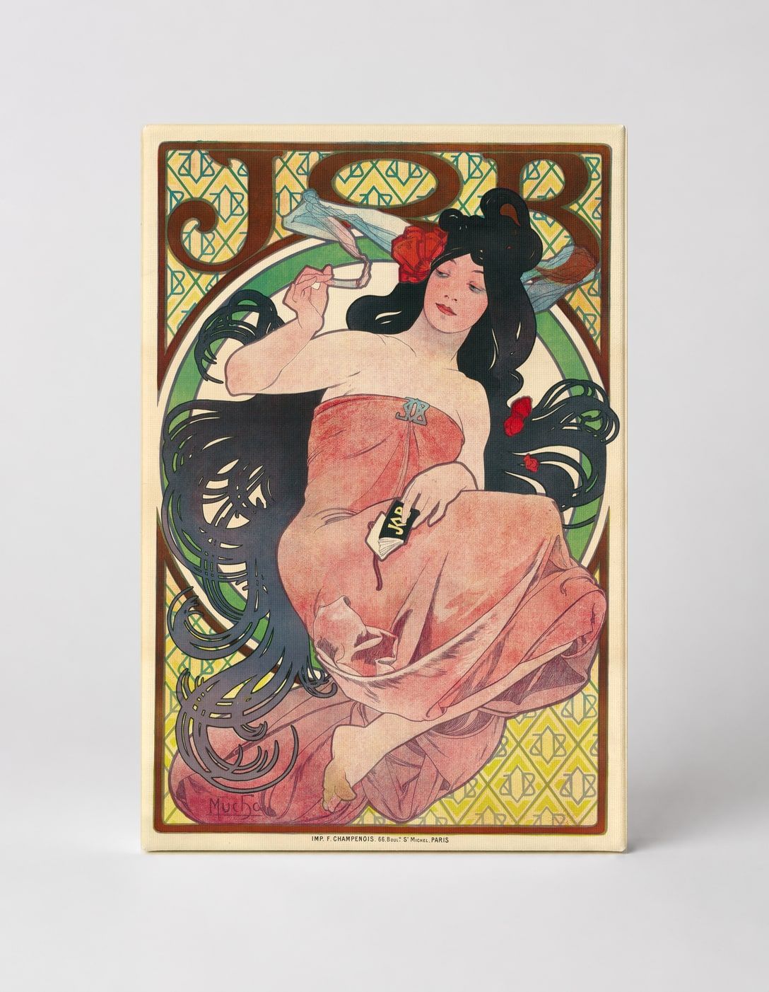 JOB Cigarette Papers 1896 - Art Nouveau Vintage Poster Wall Art