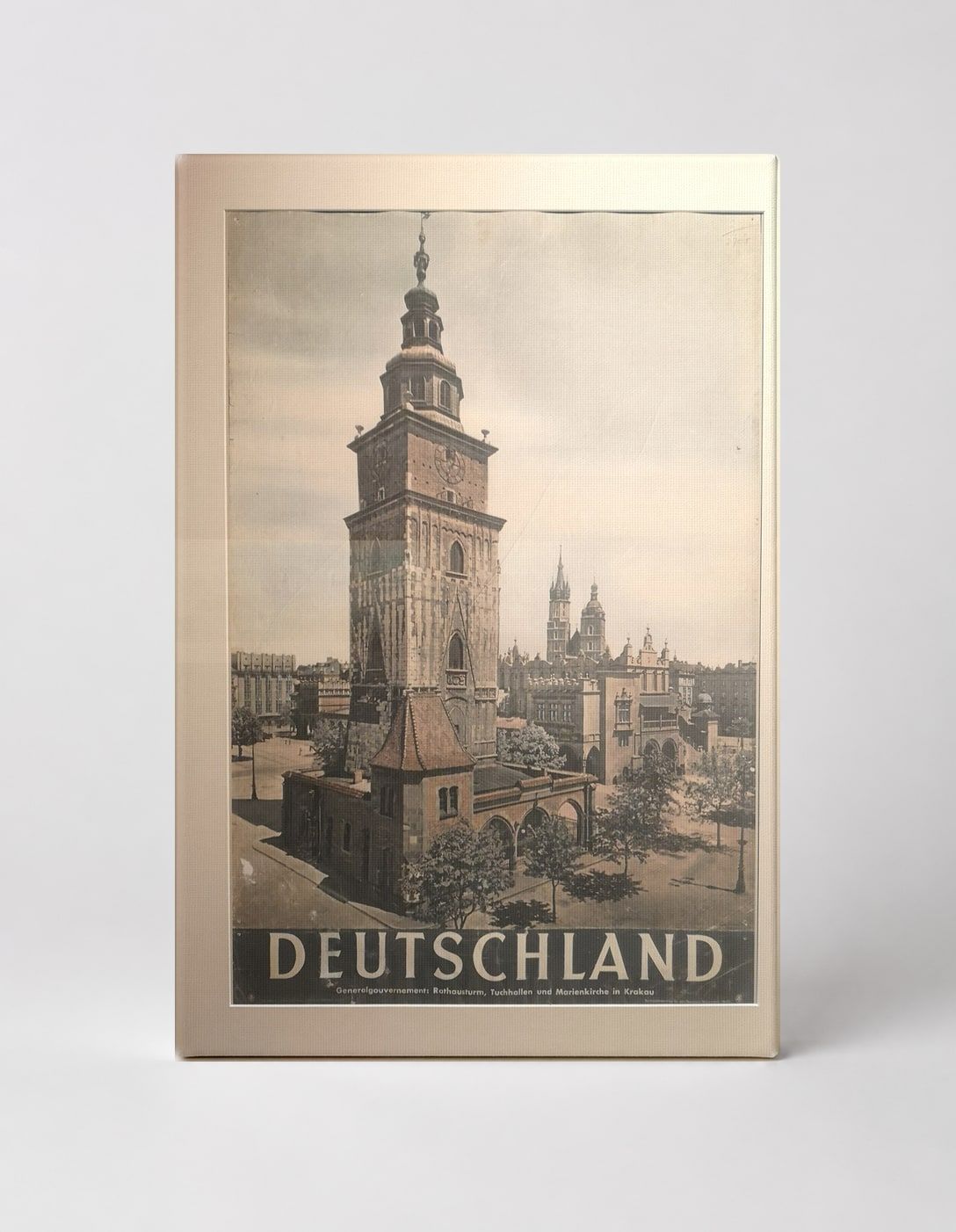 Deutschland Krakow Town Hall Tower - Vintage Travel Poster Wall Art