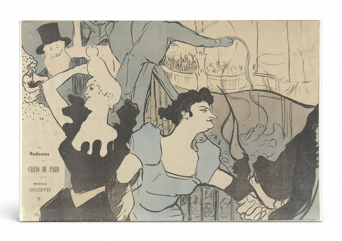 Les Redoutes Casino de Paris Confetti 1894 - Belle Époque Vintage Poster Wall Art