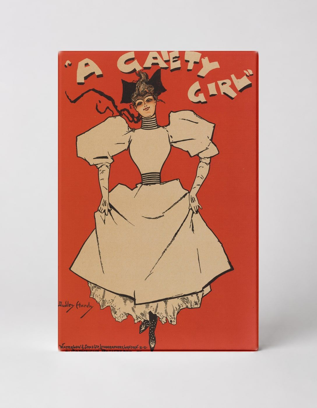 A Gaiety Girl 1893 – Victorian Theatre Vintage Poster Canvas Wall Art