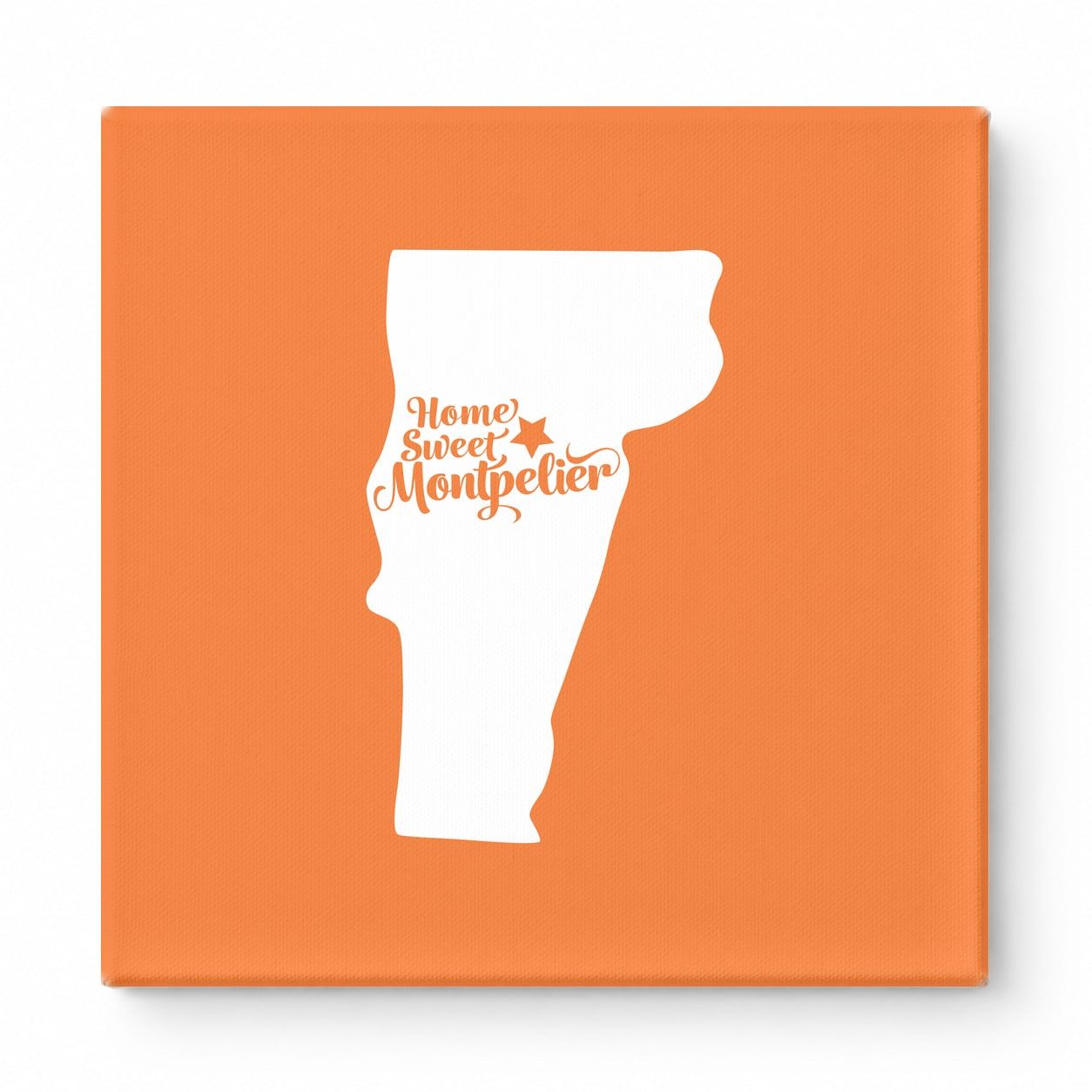 Home Sweet Montpelier — Vermont State Silhouette