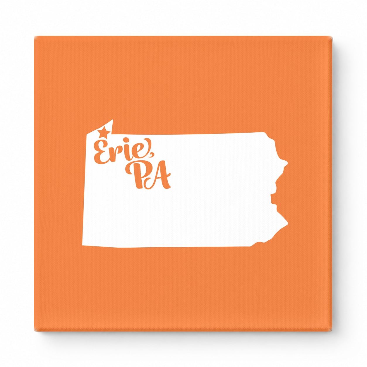 Home Sweet Erie — Pennsylvania State Silhouette