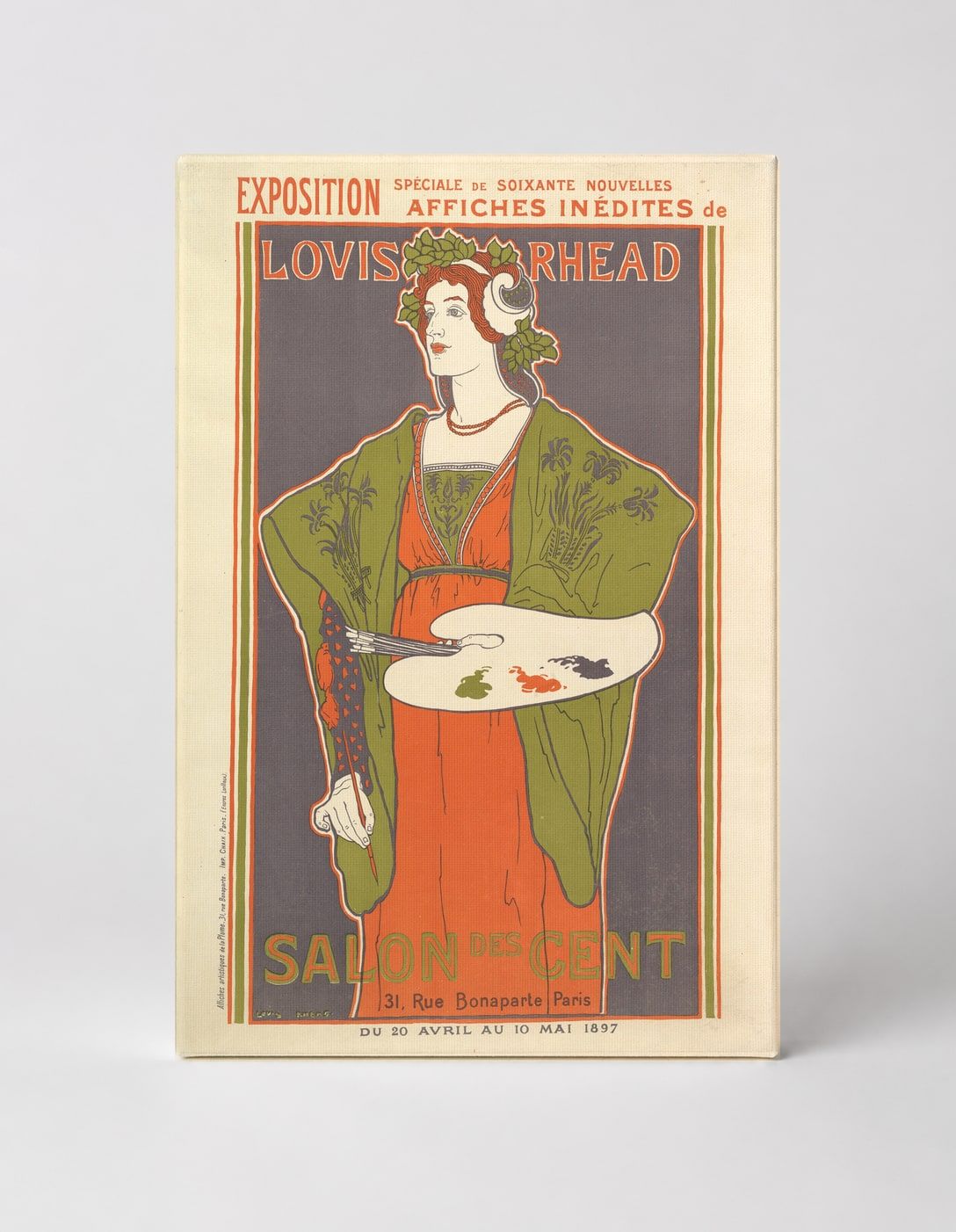 Salon des Cent 1897 Louis Rhead - Art Nouveau Vintage Poster Wall Art