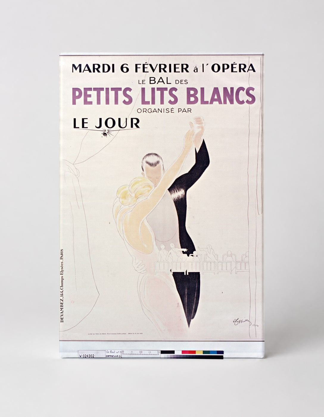 Petits Lits Blancs 1920s French Opera Ball - Art Deco Vintage Poster Wall Art
