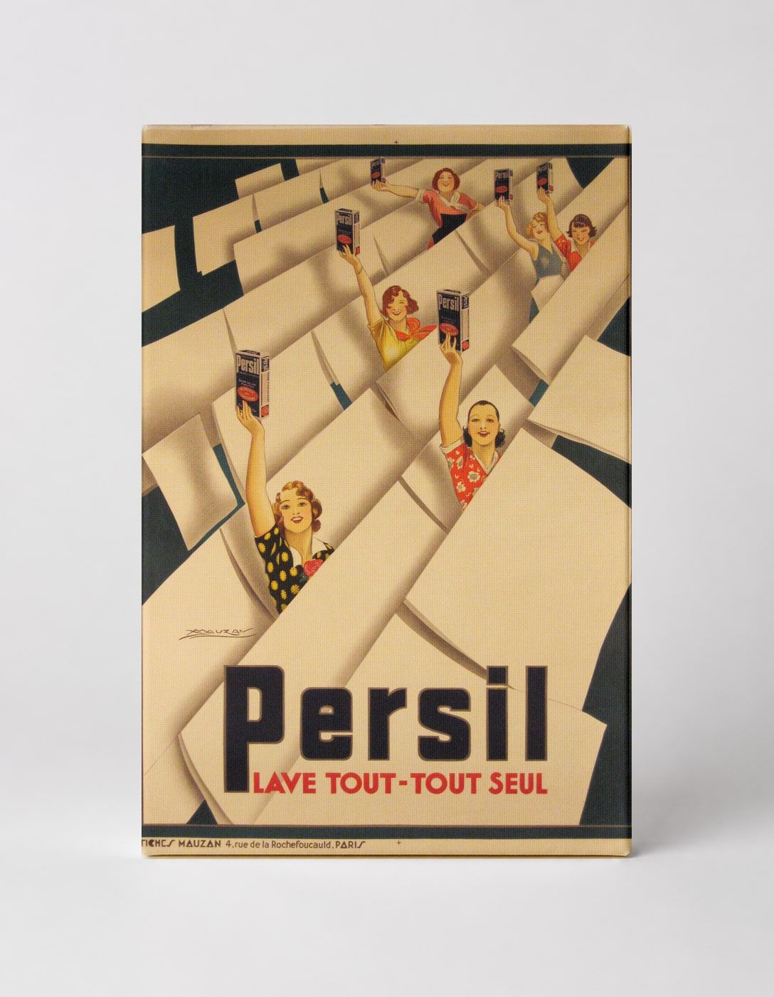 Persil Lave Tout-Tout Seul 1930s - Art Deco Vintage Poster Wall Art
