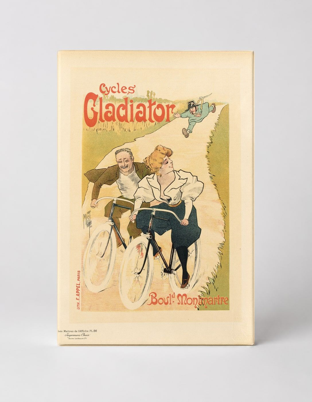 Cycles Gladiator 1895 - Belle Époque Vintage Bicycle Poster Wall Art