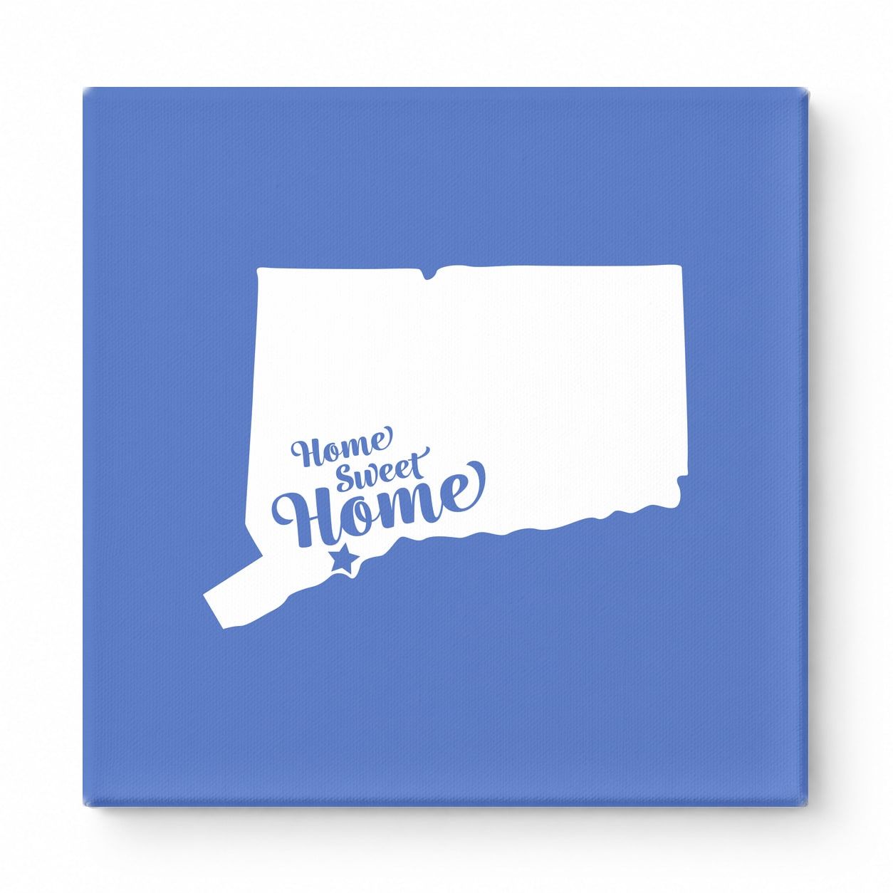 Home Sweet Waterbury — Connecticut State Silhouette
