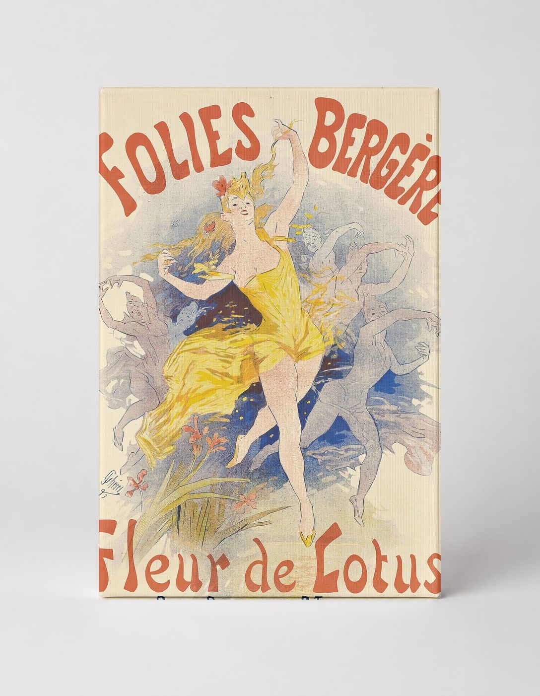 Folies Bergère Fleur de Lotus 1893 - Belle Époque Vintage Poster Wall Art