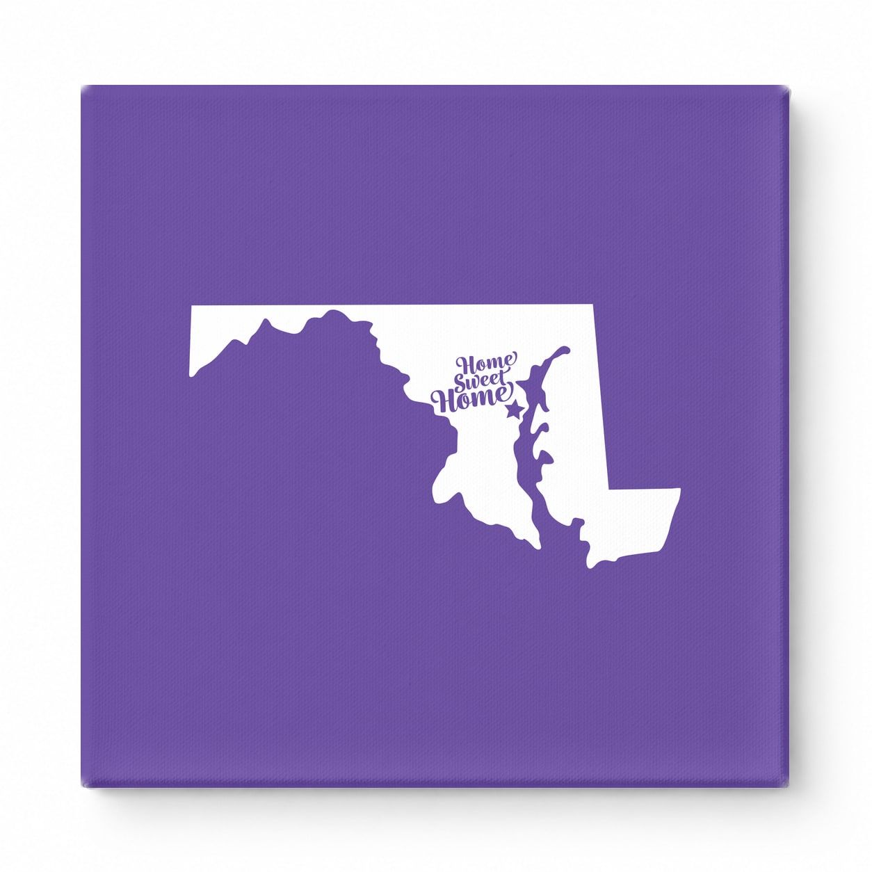 Home Sweet Home — Maryland State Silhouette