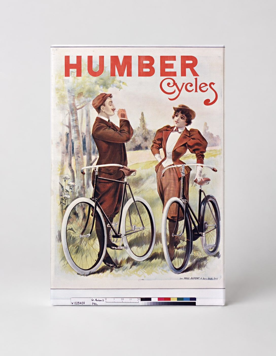Humber Cycles Vintage Bicycle Advertising Poster Canvas Wall Art