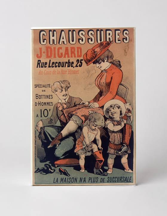 Chaussures J. Digard 1890s - Belle Époque French Shoe Shop Vintage Poster Wall Art
