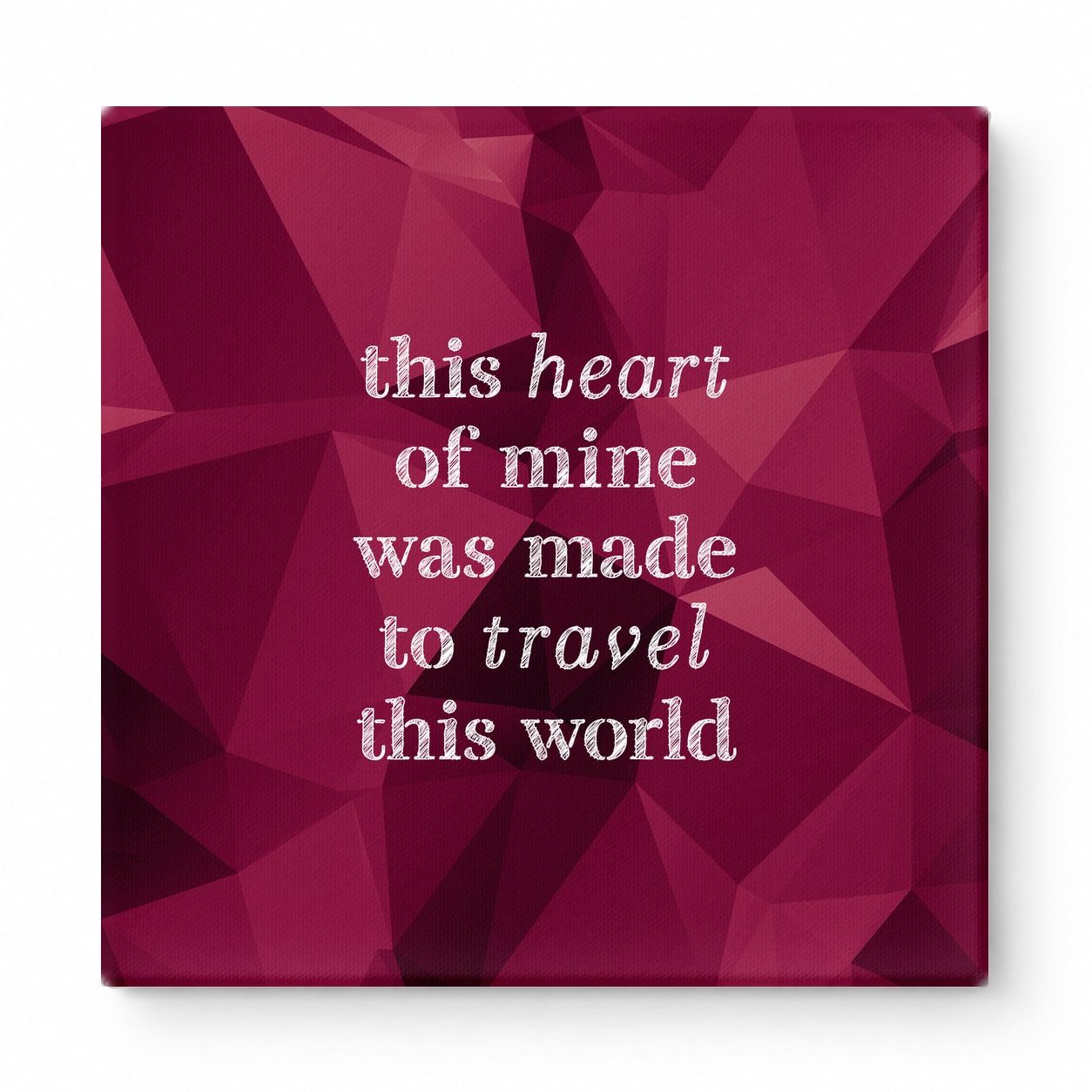 This Heart of Mine Was Made to Travel This World — Geometric Low-Poly