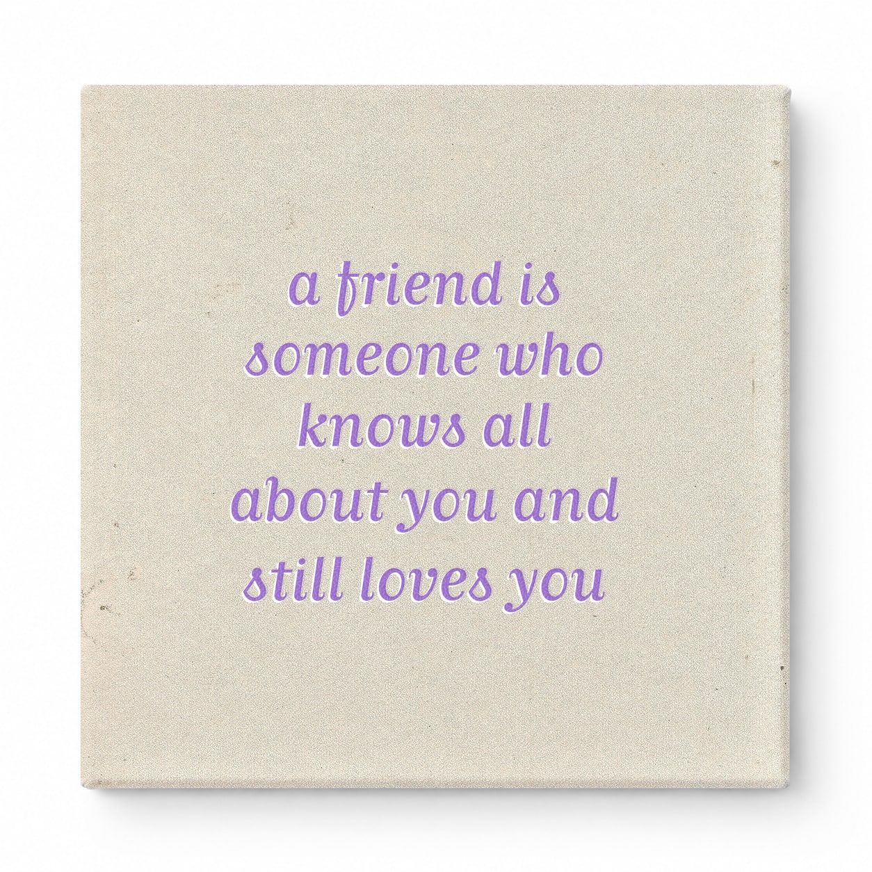 A Friend Is Someone Who Knows All About You and Still Loves You — Geometric Low-Poly