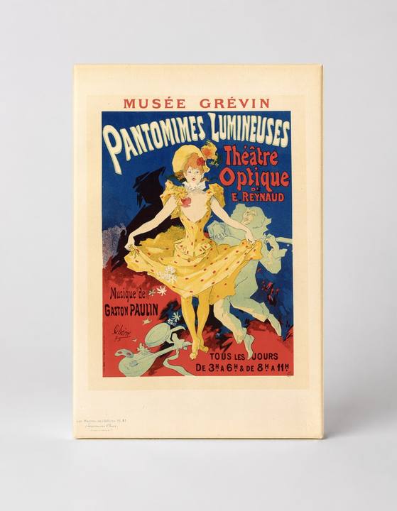 Pantomimes Lumineuses 1892 - Belle Époque Vintage Poster Canvas Wall Art