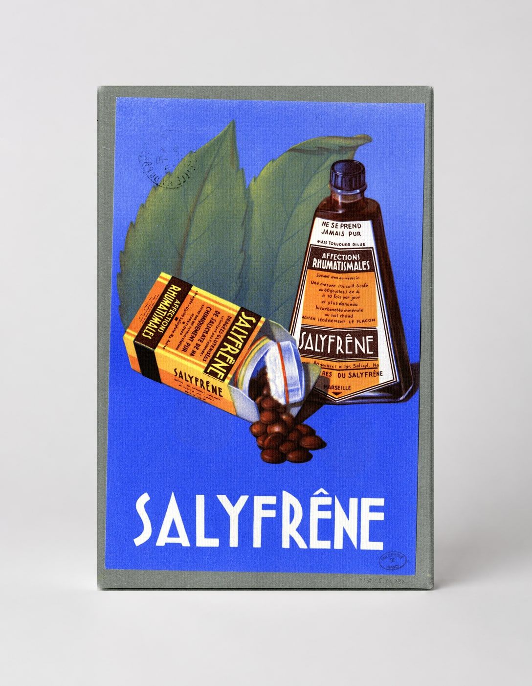 Salyfrene Rheumatism Remedy Vintage French Advertising Poster Canvas Wall Art