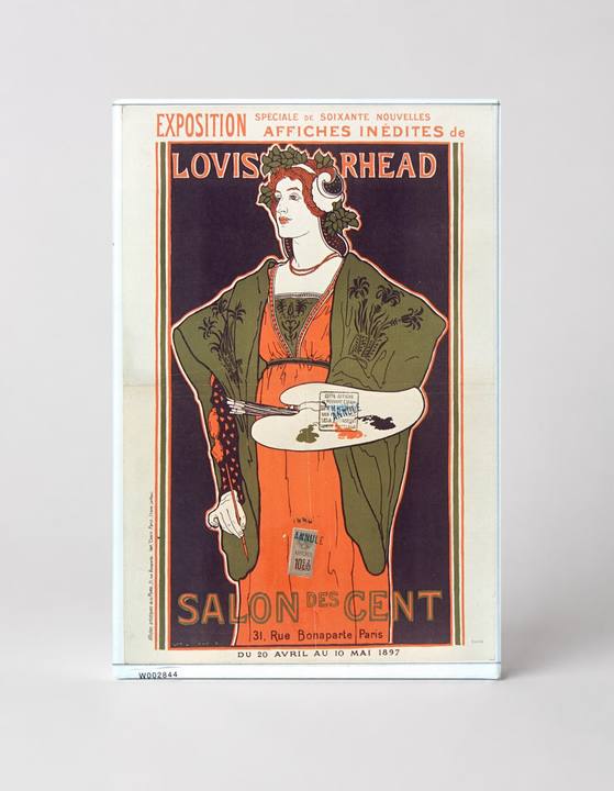 Salon des Cent 1897 Louis Rhead - Art Nouveau Vintage Poster Wall Art