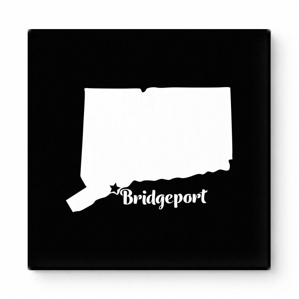Home Sweet Bridgeport — Connecticut State Silhouette