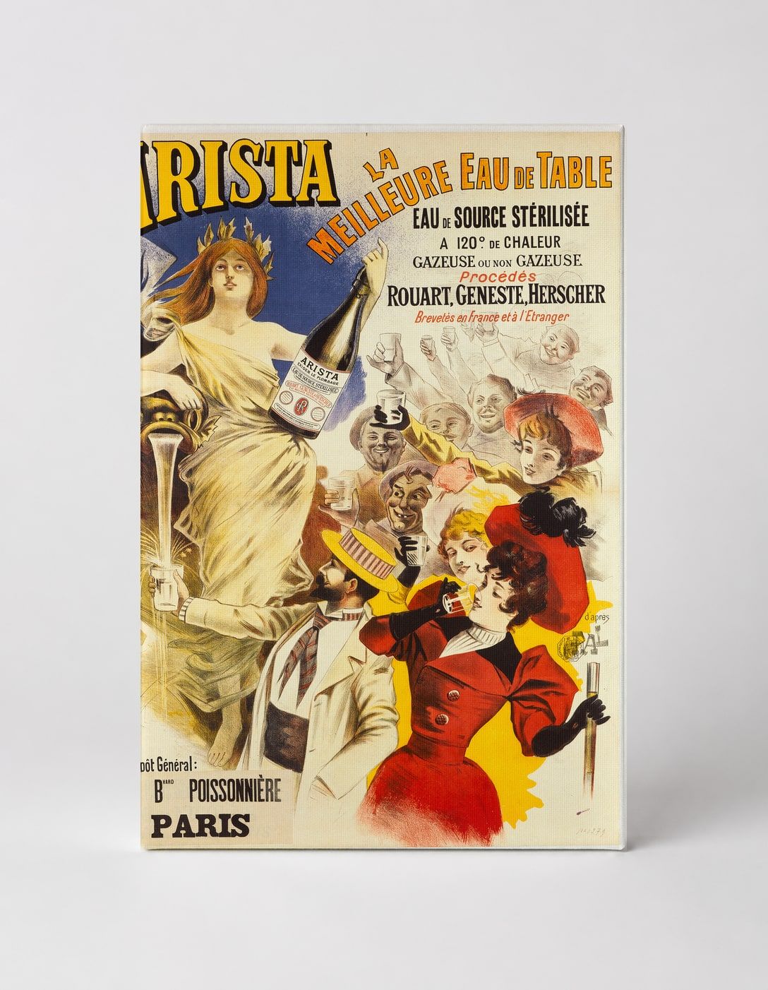 Arista Eau de Table 1890s - Belle Époque French Advertising Vintage Poster Wall Art