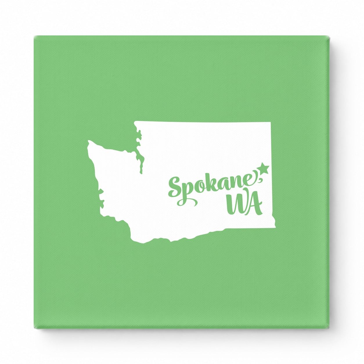 Home Sweet Spokane — Washington State Silhouette