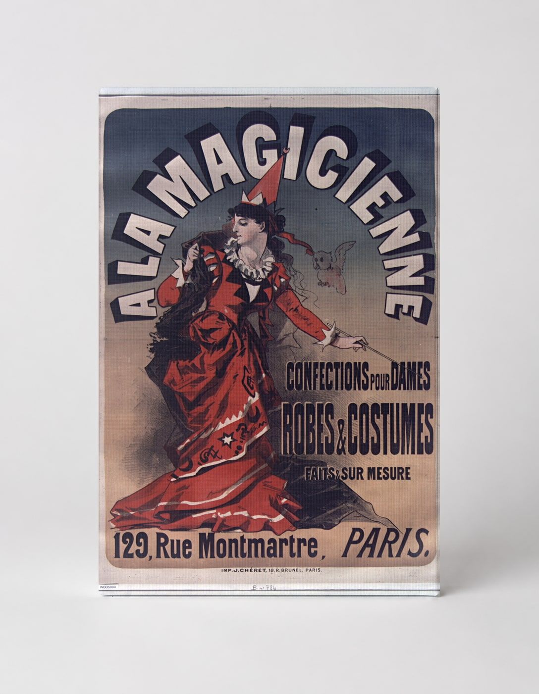 A La Magicienne 1890s French Fashion Poster - Belle Époque Vintage Wall Art