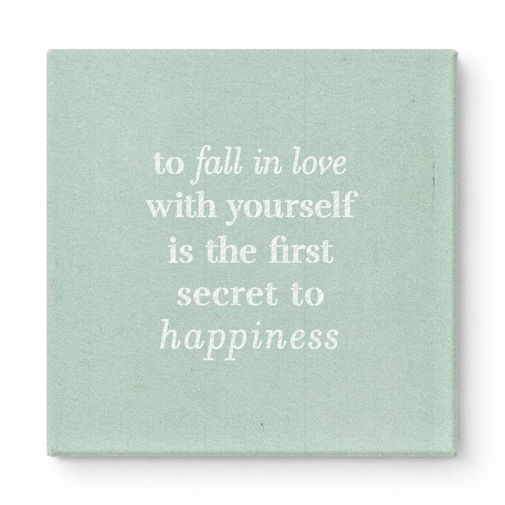 To Fall in Love with Yourself Is the First Secret to Happiness — Watercolor Wash