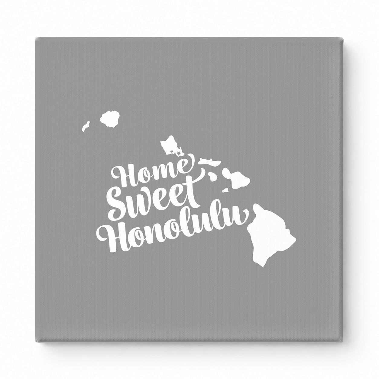 Home Sweet Honolulu — Hawaii State Silhouette