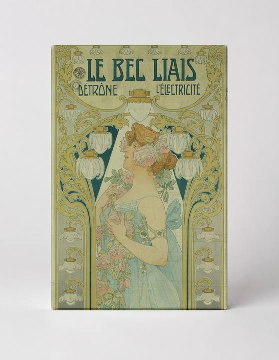 Le Bec Liais 1900s Electric Lighting - Art Nouveau Vintage Poster Wall Art