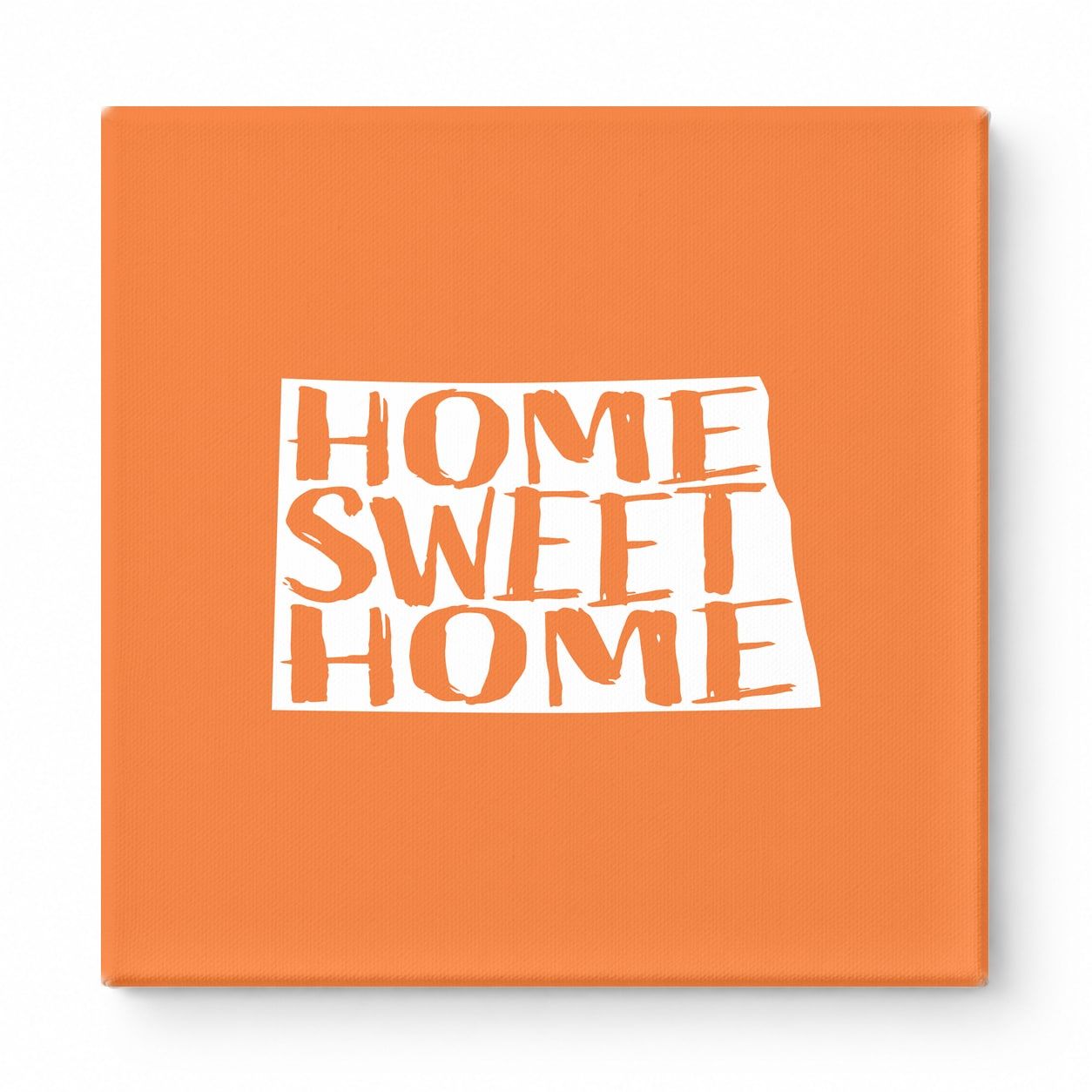 Home Sweet Home North Dakota — North Dakota State Silhouette