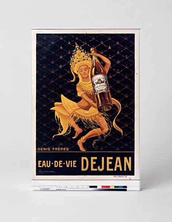 Eau-de-Vie Dejean Denis Frères - Vintage French Spirits Advertising Poster