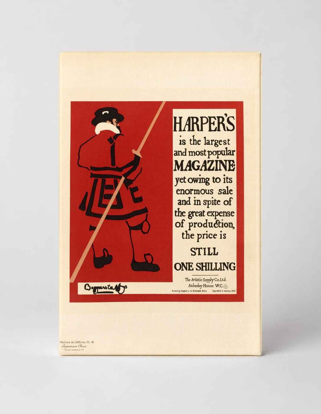 Harper's Magazine 1890s Victorian Advertising Vintage Poster Wall Art