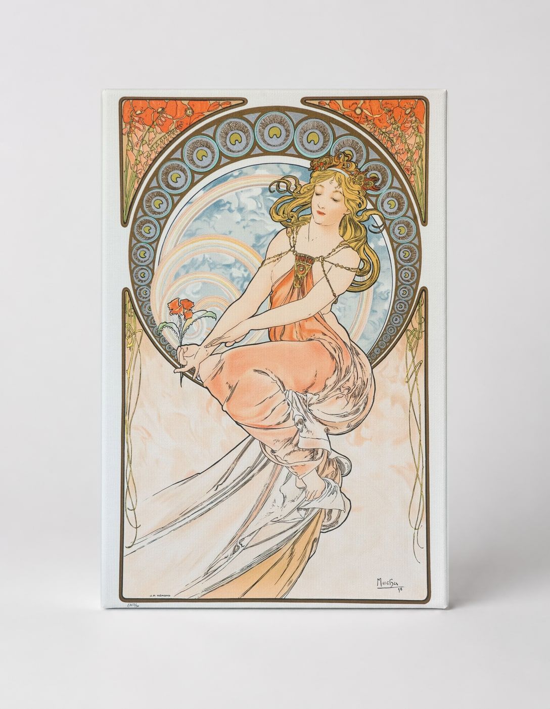 La Peinture 1898 - Art Nouveau Mucha Vintage Poster Wall Art
