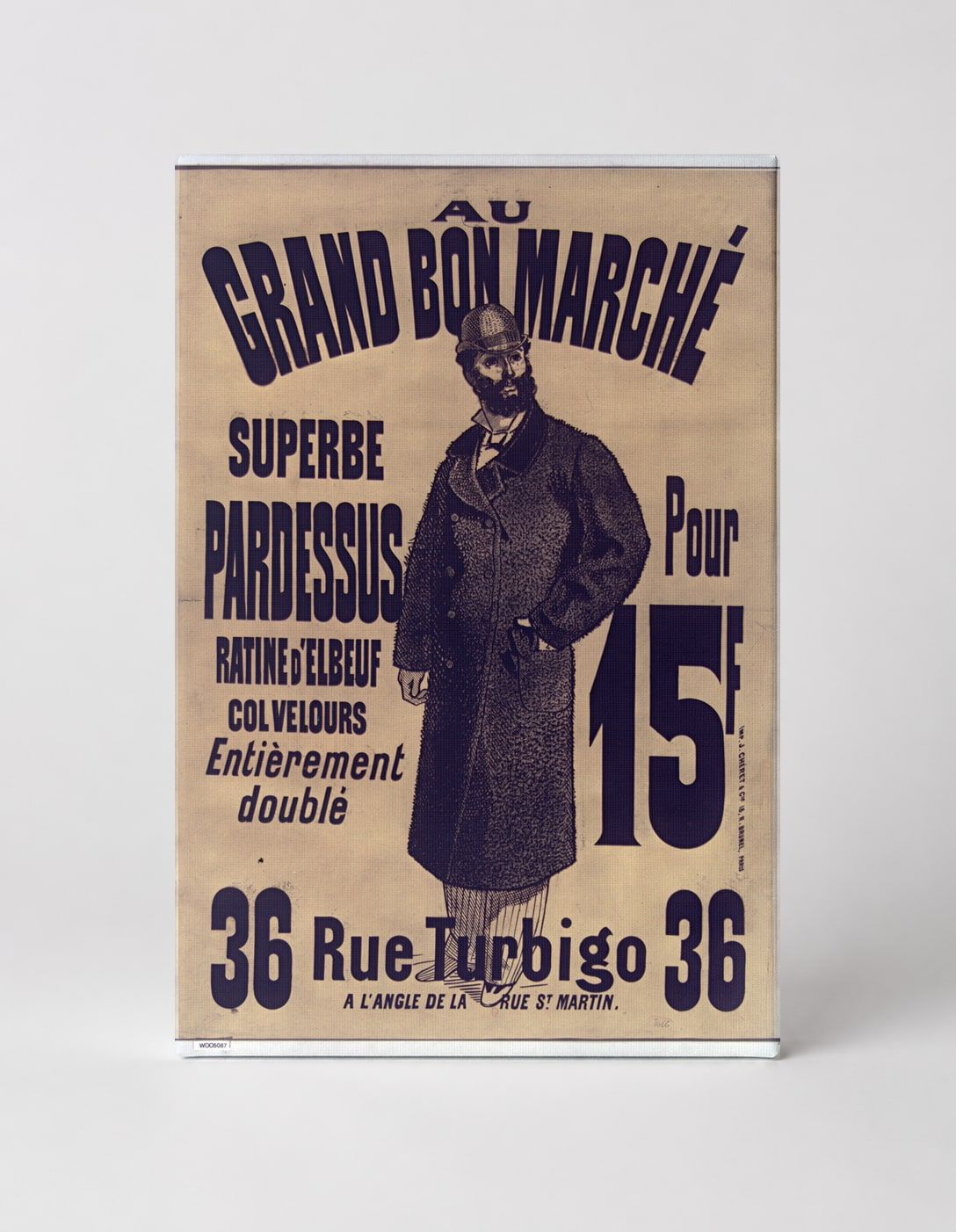 Au Grand Bon Marché 1890s French Department Store Vintage Poster Wall Art