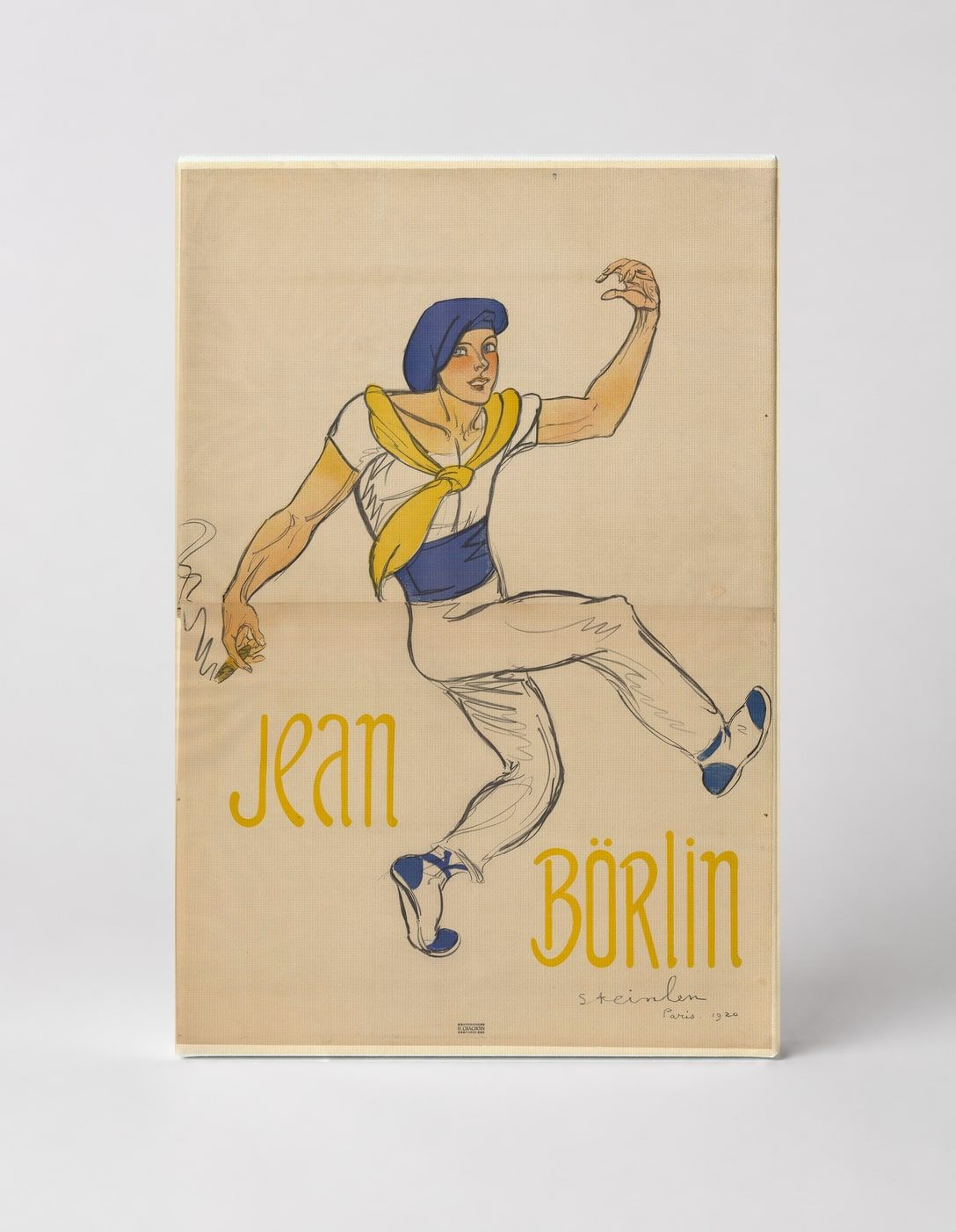 Jean Börlin 1920 - Vintage Dance Theatre Lithograph Poster Wall Art