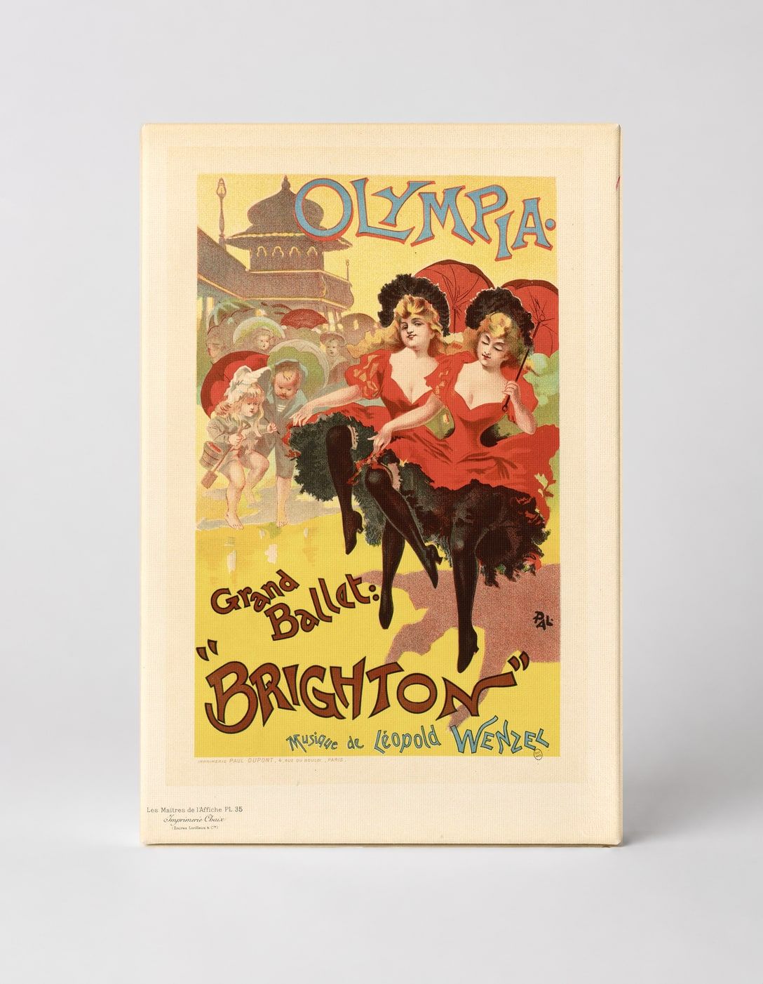 Olympia Grand Ballet Brighton 1894 - Belle Époque Vintage Poster Wall Art