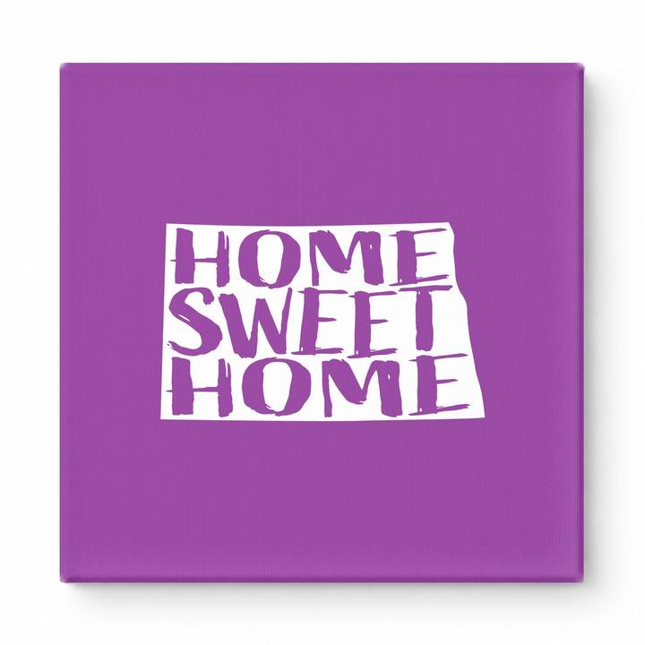 HOME SWEET HOME — North Dakota State Silhouette