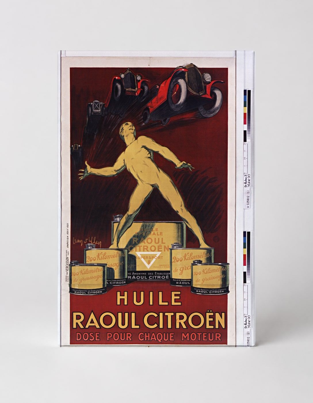 Huile Raoul Citroën 1920s Art Deco Vintage Advertising Poster Wall Art