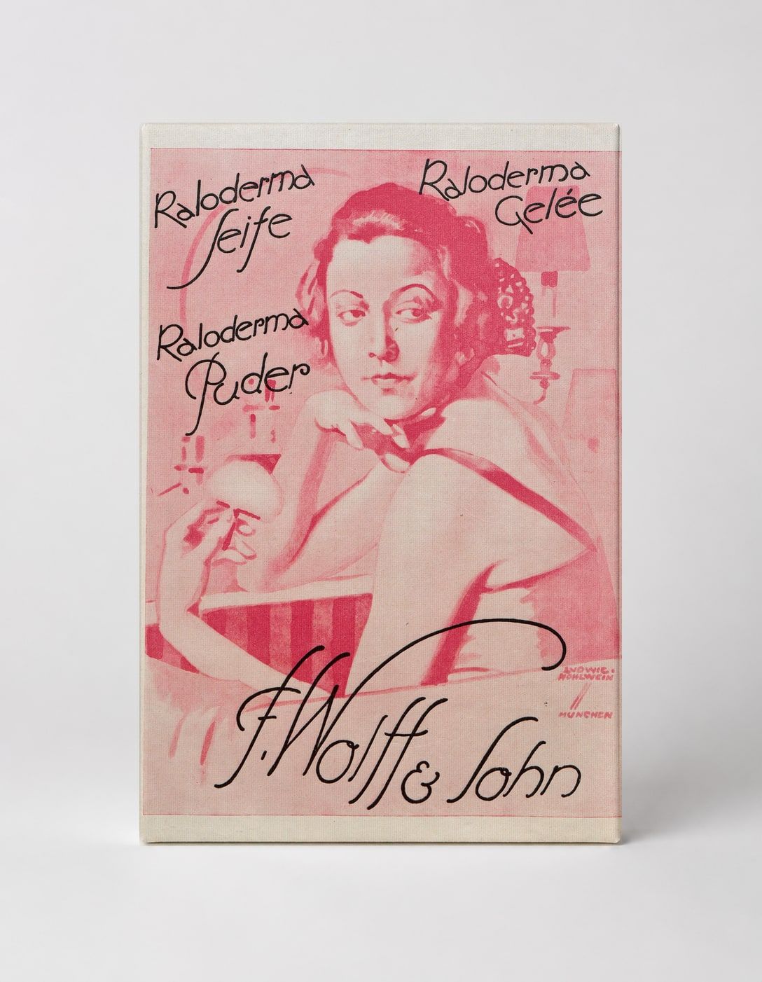 Raloderma F. Wolff & Sohn 1930s Art Deco Vintage Poster Wall Art